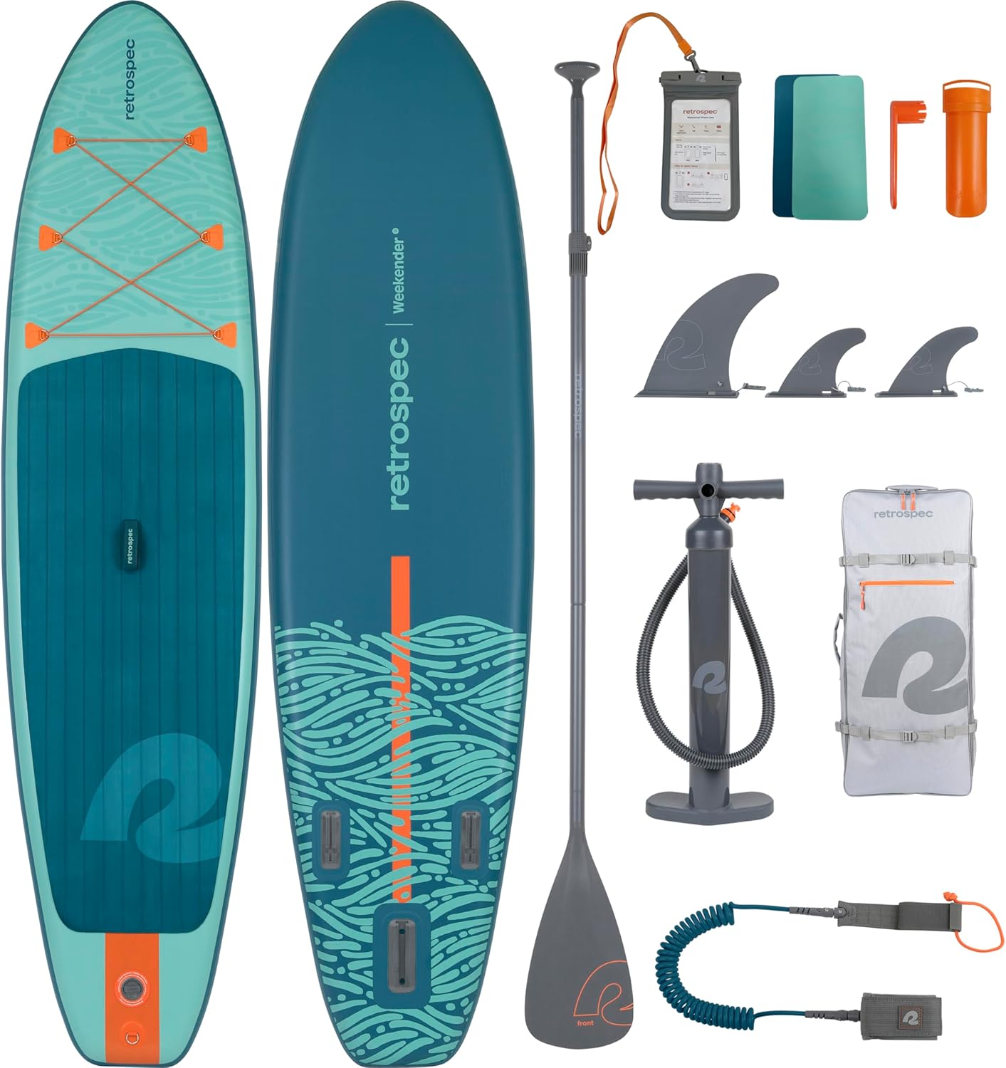 Retrospec Weekender Inflatable Stand Up Paddle Board