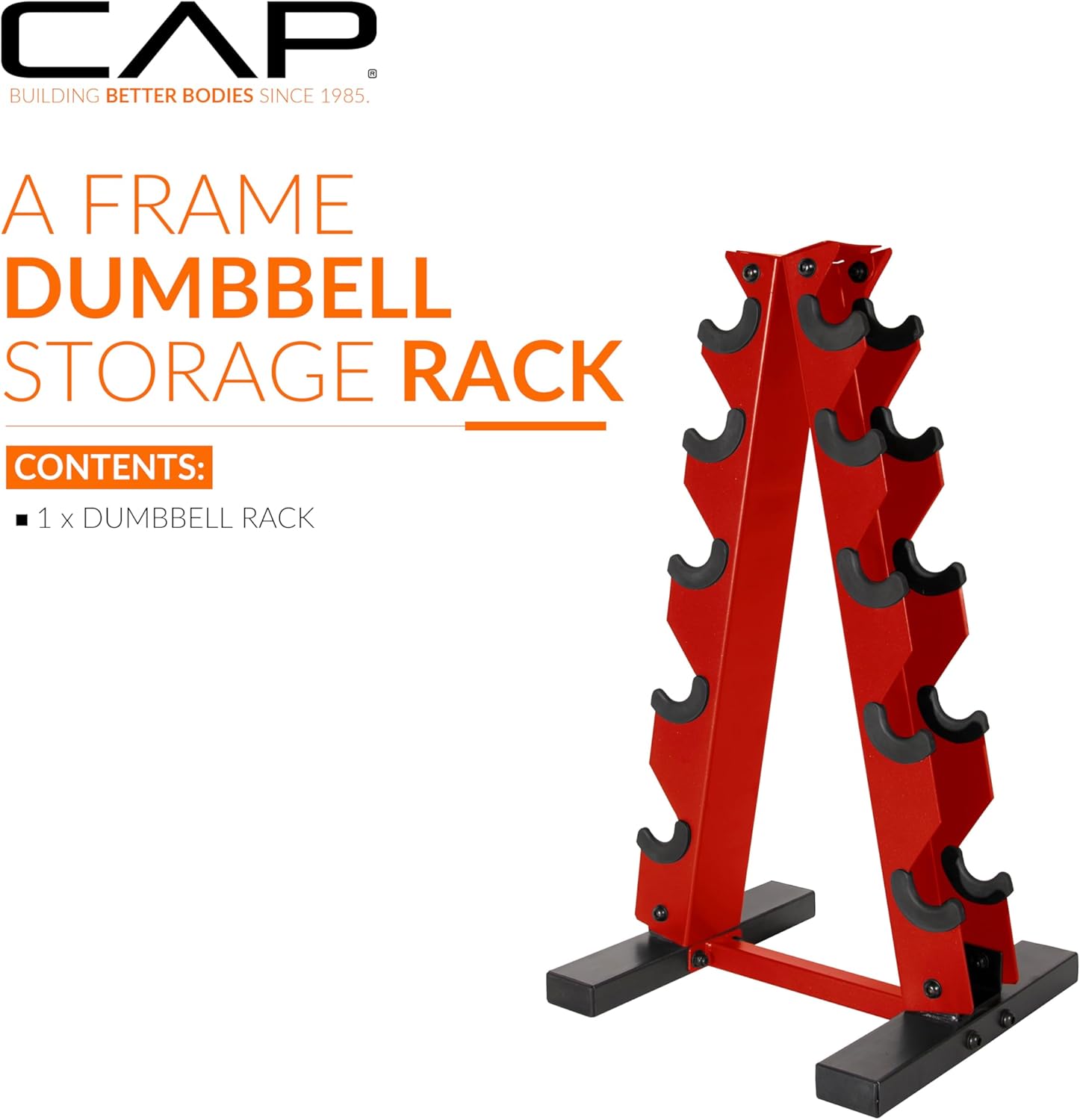 CAP Barbell Coated Rubber Hex Dumbbell — Pair