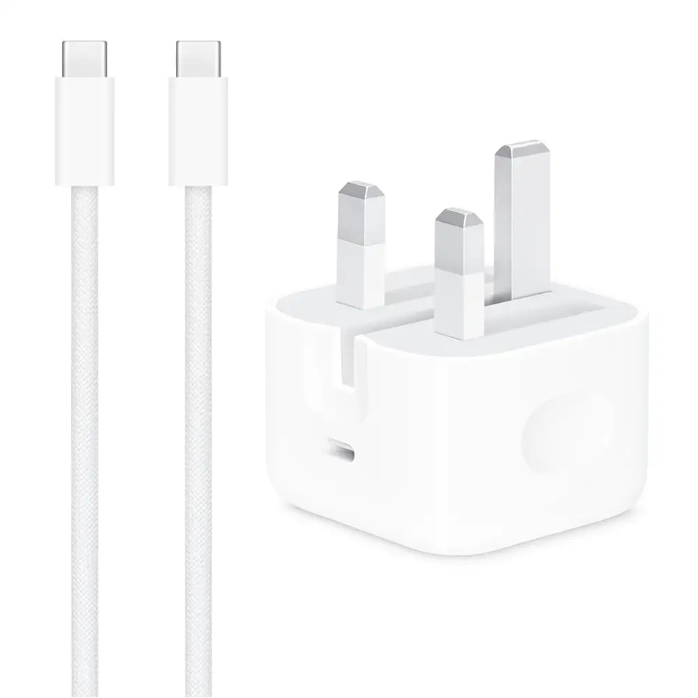 20W USB-C Fast Charger with Type-C to Type-C Cable | High-Speed Power Adapter for Smartphones & Tablets