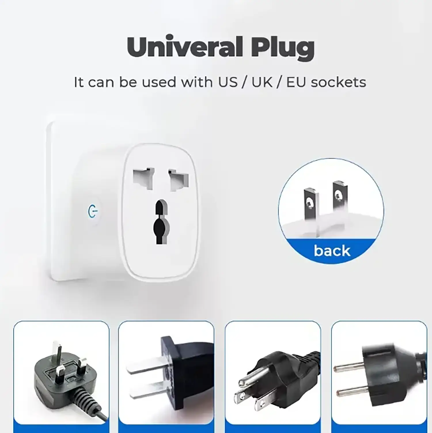 Tuya Smart Wi-Fi Plug with Energy Monitoring, Timer, and Voice Control – 16A Compatible with Alexa & Google Home