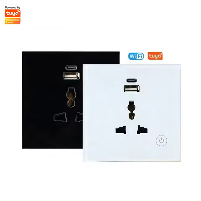 Smart Wall Single Sockets with USB & USB-C