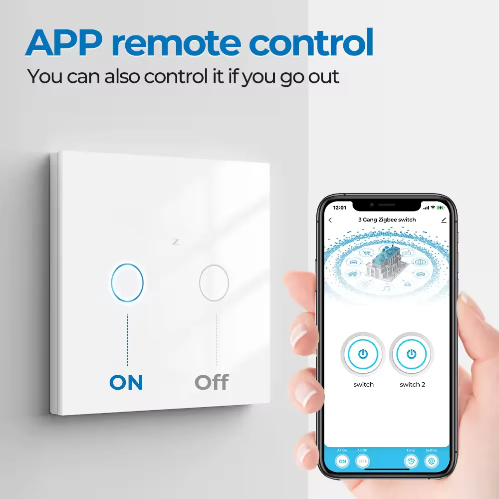 2-Gang Tuya Control Wifi Smart Switch