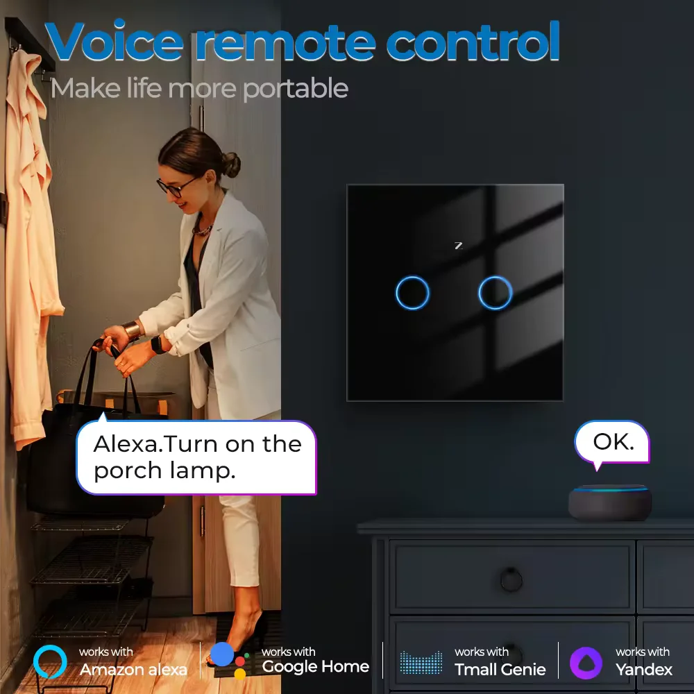 2-Gang Tuya Control Wifi Smart Switch