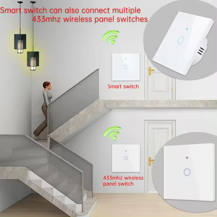 1-Gang Tuya Control Wifi Smart Switch, No Neutral