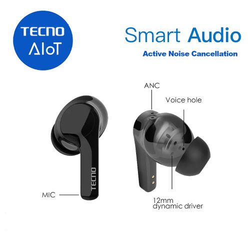 Tecno True Wireless Stereo Earphone Hipod 3 - Black
