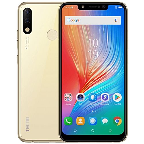 TECNO KB8 Spark 3PRO Dual SIM- 32GB ROM - 2GB RAM - 8MP Rear/5MP Front - Gold