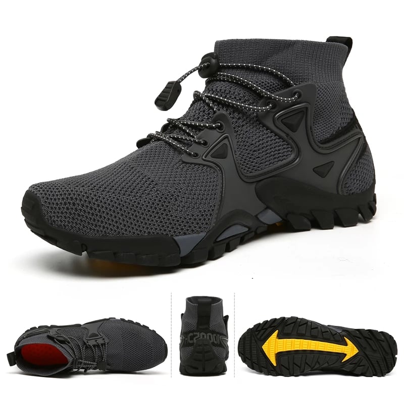 spring and summer new men's shoes couple outdoor hiking breathable flying shoes hiking shoes men