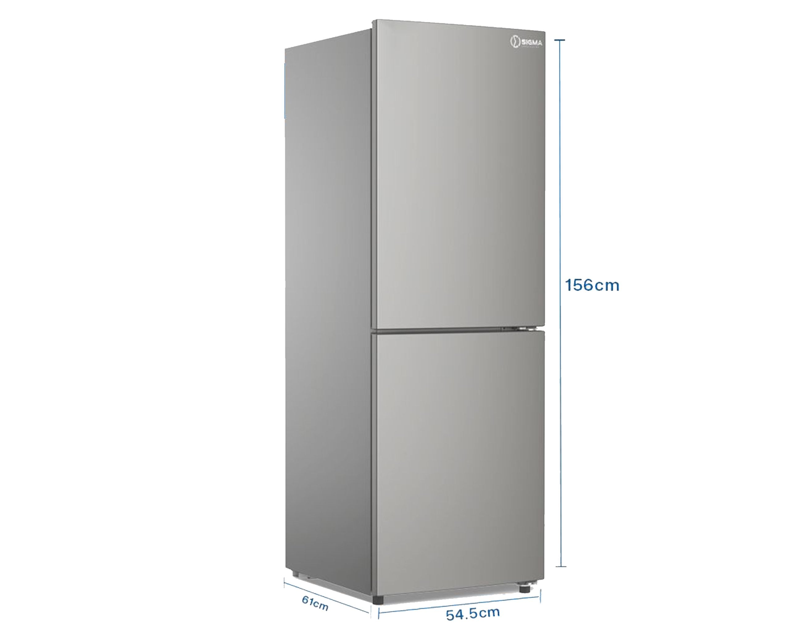 SIGMA 163L BOTTOM MOUNT FRIDGE DARK SILVER