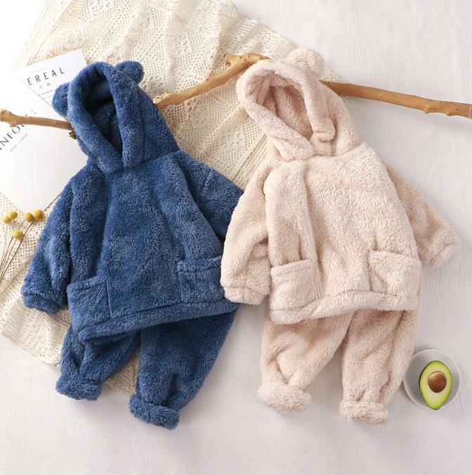 Two-piece Children's Suits Fashionable Boys' Hooded Sweater Suit Autumn Korean Version Children's Long-sleeved Suit