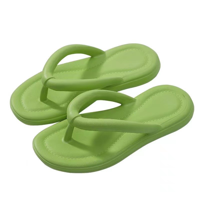 Eva slippers thick soled slippers eva odor proof and fecal feeling soft slippers for household wear simple Flip-flops