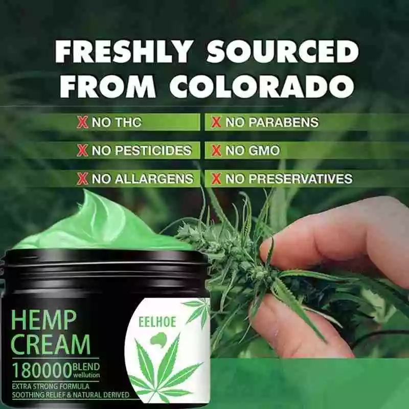 50g Natural Hemp Ointment Natural Ointment Relieves Body Pain Relieves Neck Relief Hemp Balm Muscle Soothing Cream