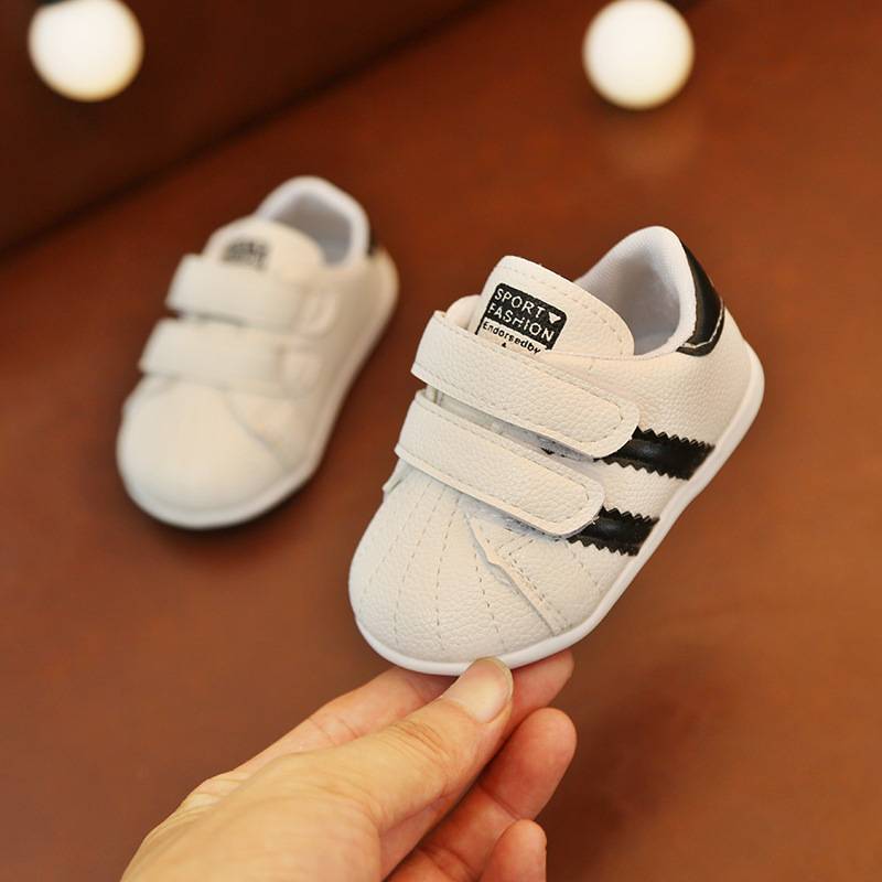autumn baby toddler shoes soft bottom baby casual non-slip breathable white shoes
