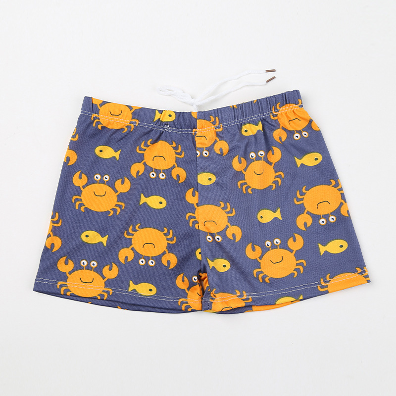Children's swimming trunks baby swimsuit boy boxer cute cartoon shorts boy swimming trunks one size (30-65 catties)