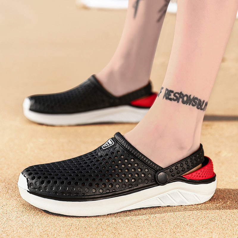 Unisex Fashion Beach Sandals Thick Sole Slipper Waterproof Anti-Slip Sandals Flip Flops for Women Men