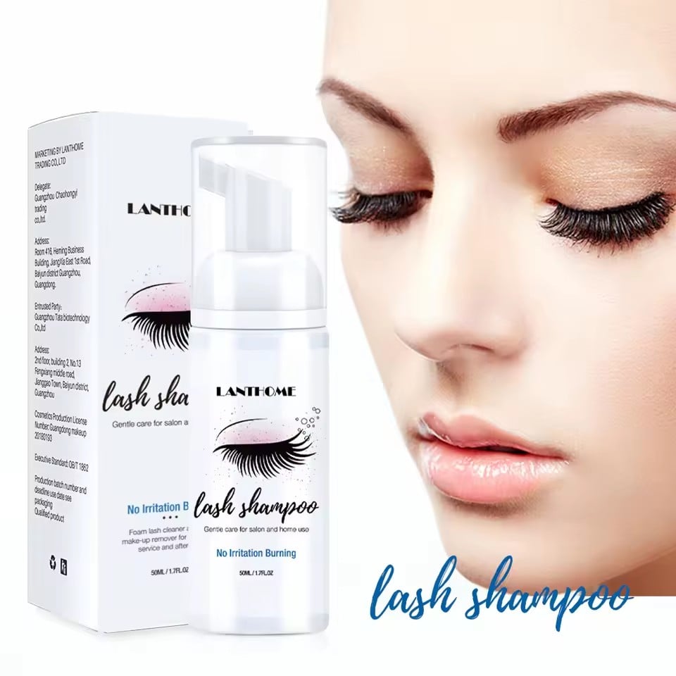 Lianbiquan Eyelash Shampoo Cleansing Shampoo for False Eyelash Gel Makeup Remover Mousse Lash Eyelash Shampoo