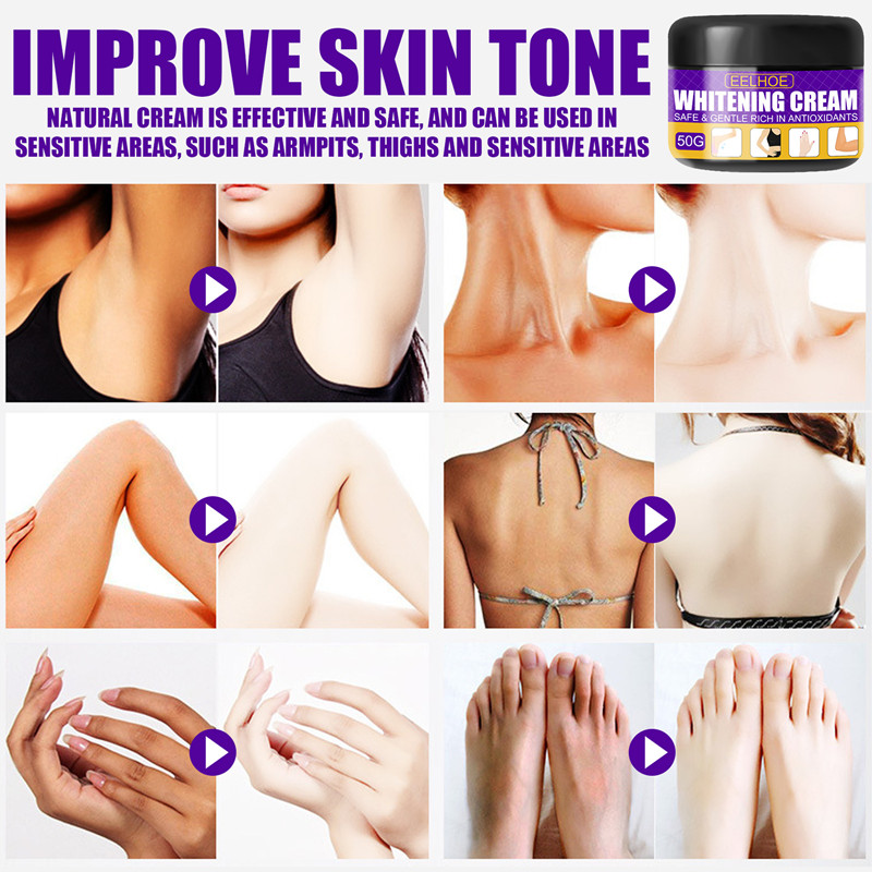 EELHOE skin cream whitens and brightens skin, underarm, knee and elbow moisturizing cream moisturizes skin
