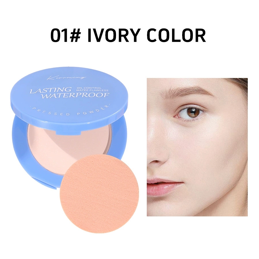 KIRRMING Long Lasting Face Adjustment Powder, Water Resistant, Matte, Oil Control, Compact Powder, Finish, Makeup Powder Press
