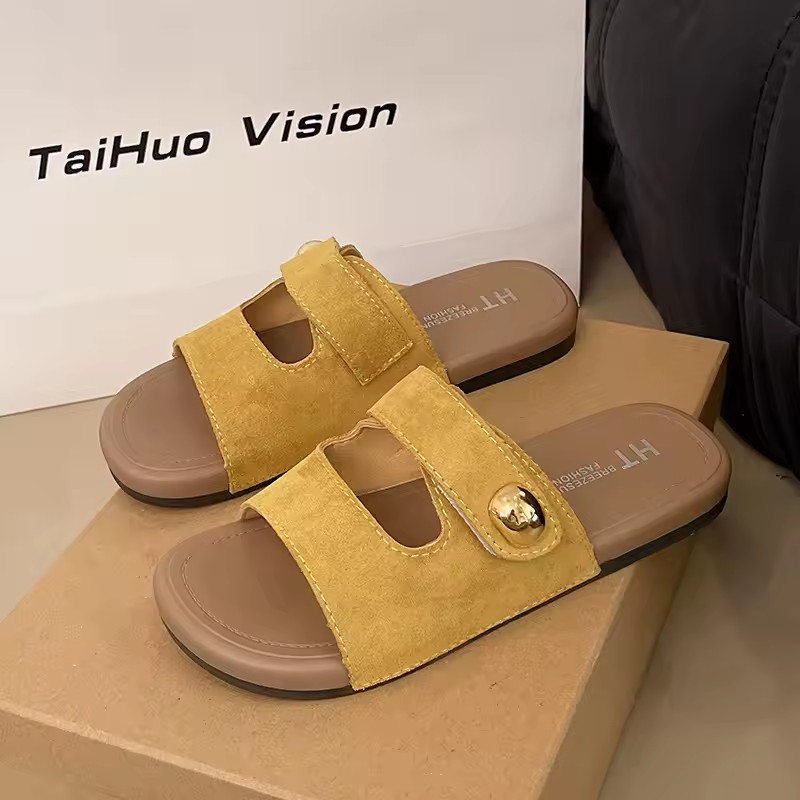 2026 Women's Fashion Flat Sandals, Platform Beach Casual Slides, Soft Sole Summer Slippers to Wear with Dresses