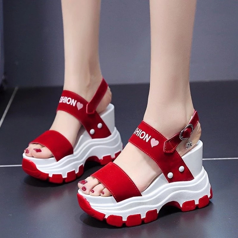 New Summer Women Platform Sandals Female Wedges Comfortable Shoes for Women Fish Toe Outdoor Height Increase Sandalia