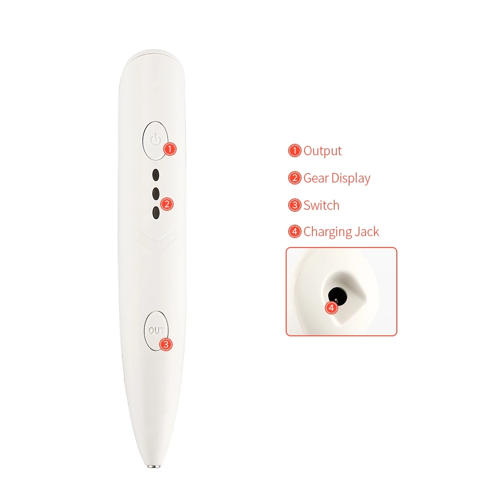 Skin Care Laser Pen Mole Tattoo Freckle Removal Pen Sweep Spot Mole Removing Wart Dark Spot Remover USB Plasma Pen Beauty Care