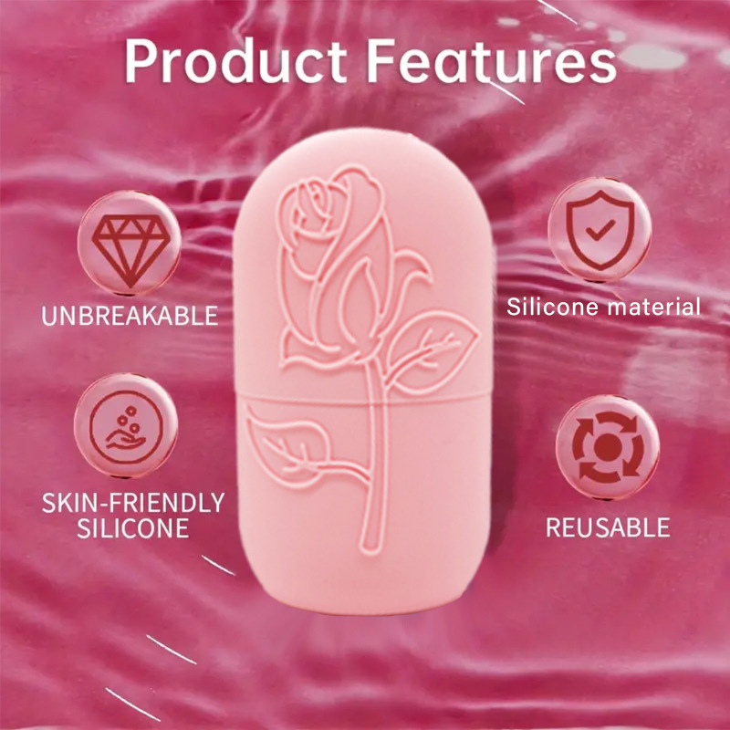 1pc face ice grid massager facial roller is used to relieve swelling and can be reused to glow