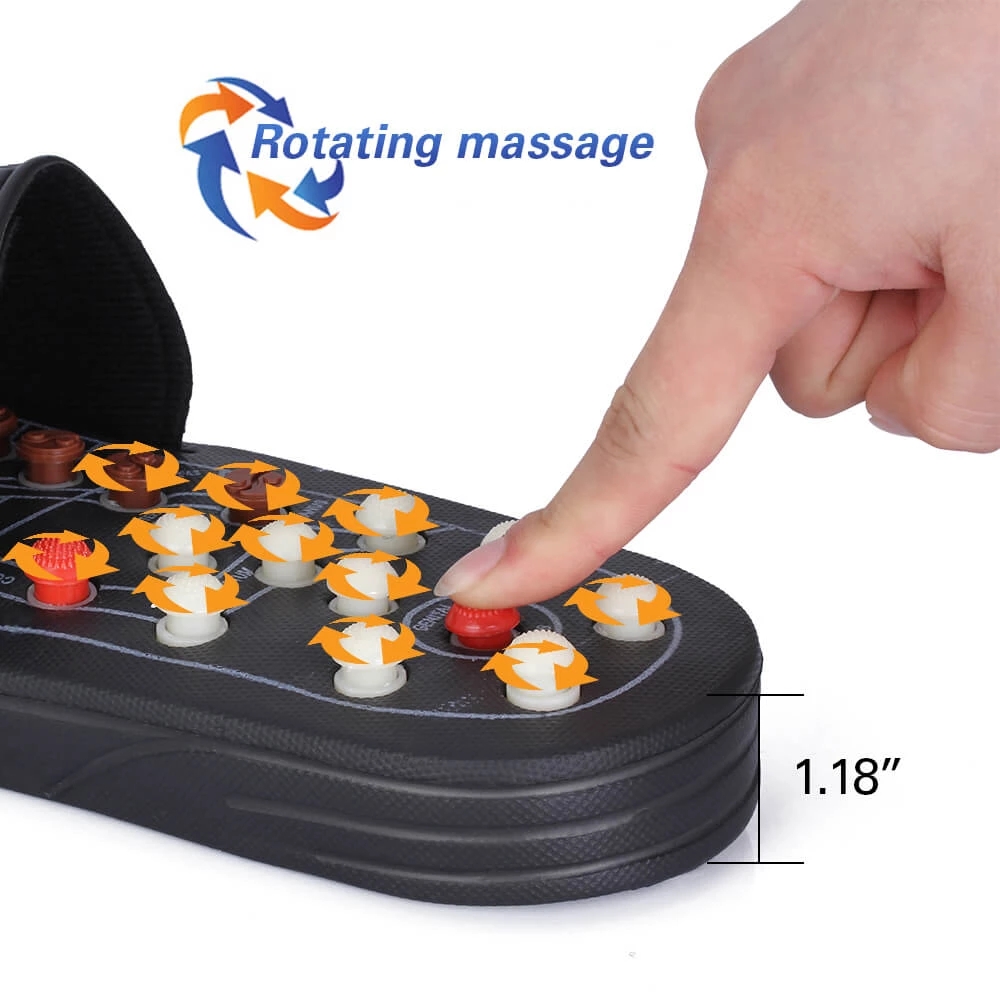 Feet Massage Slippers Foot Reflexology Acupuncture Therapy Massager Walk Stone Shoes Acupuncture Cobblestone Massageador Sandal