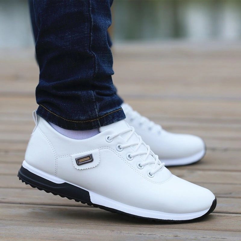 Fashion Loafers Walking Footwear Outdoor Breathable Sneakers Men's PU Leather Business Casual Shoes for Male