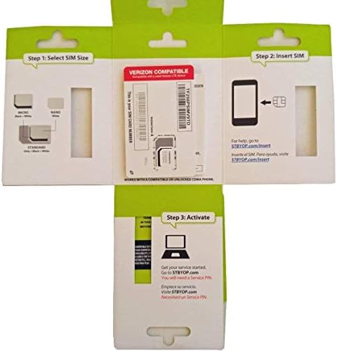 Straight Talk SIM card for Verizon Network Compatigle with any Veriozon Phone