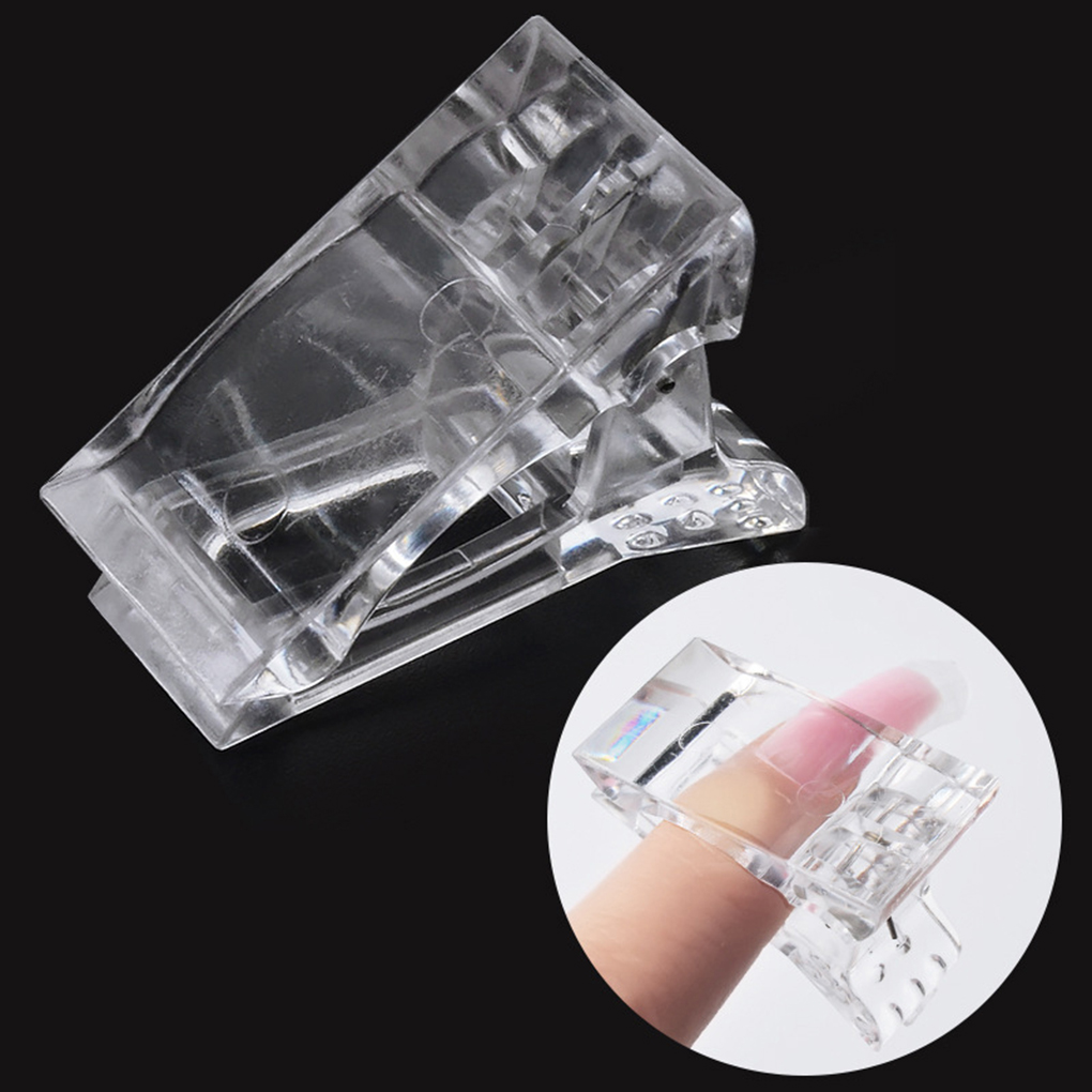 5Pcs Nail Clip Acrylic Nail Plastic Fake Finger Polish Extension Tips Quick Building Mold