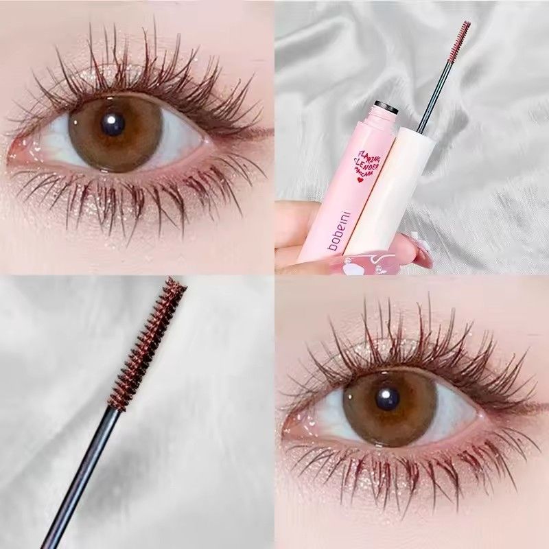 1pc Waterproof Black Brown Mascara Lasting Matte Quick Dry Ultra-fine Brush Lengthening Eyelash Mascara Lash Extension Makeup To