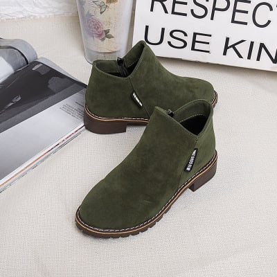 Martin boots, women's boots, frosted skin, new ladies, women's shoes, flat bottomed shoes, and women's boots