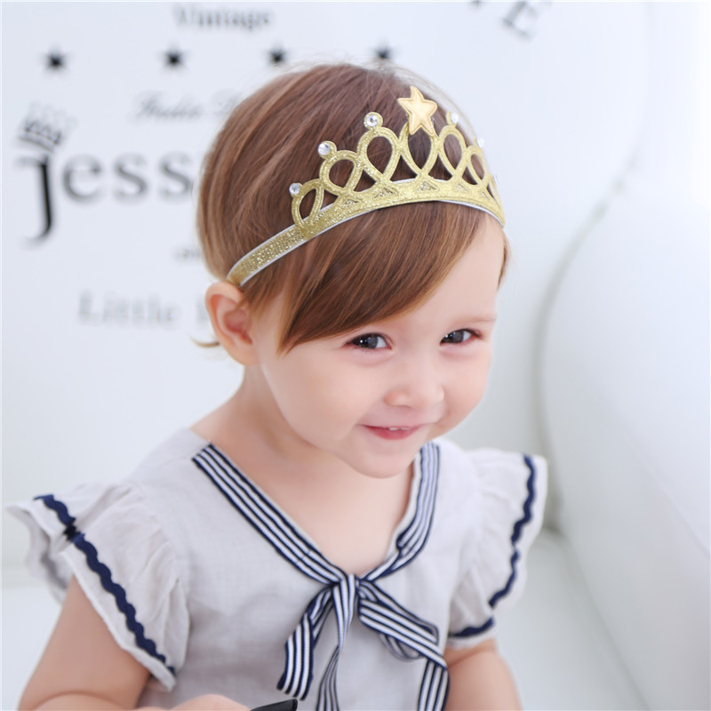 New Korean children's small five-star crown hair accessories hair band baby baby headwear