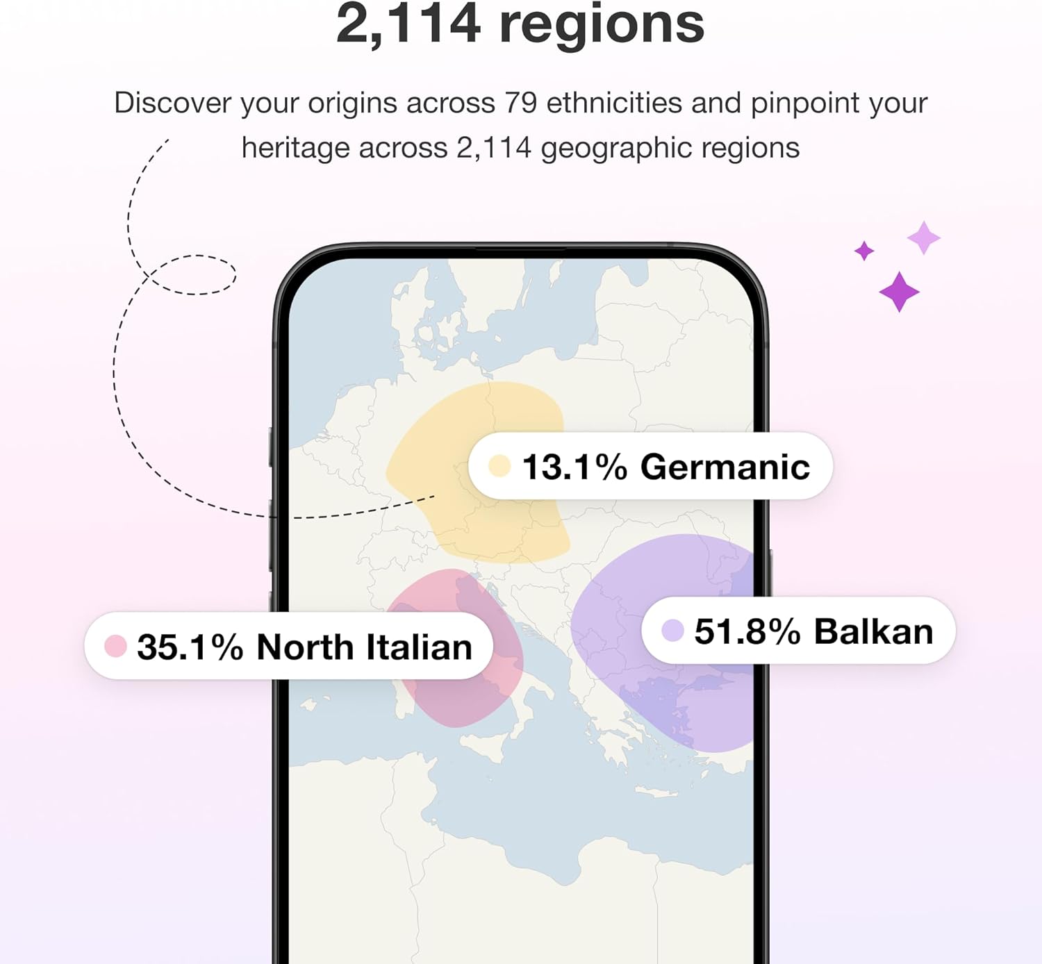 MyHeritage DNA Test Kit: Genetic Testing for Ancestry & Ethnicity Covering 2,114 Geographic Regions and DNA Matching to Relatives, White, 12 Count (Pa