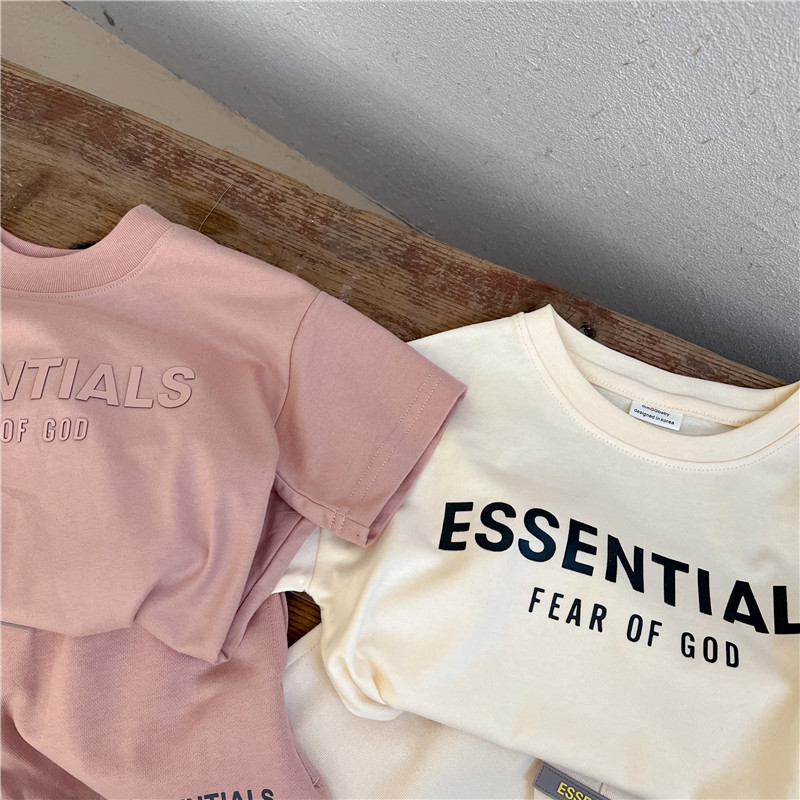 Children's Sports Set Summer New Boys and Girls' Short Sleeve T-shirt Baby Casual Shorts Fashion Two Piece Set Fashion