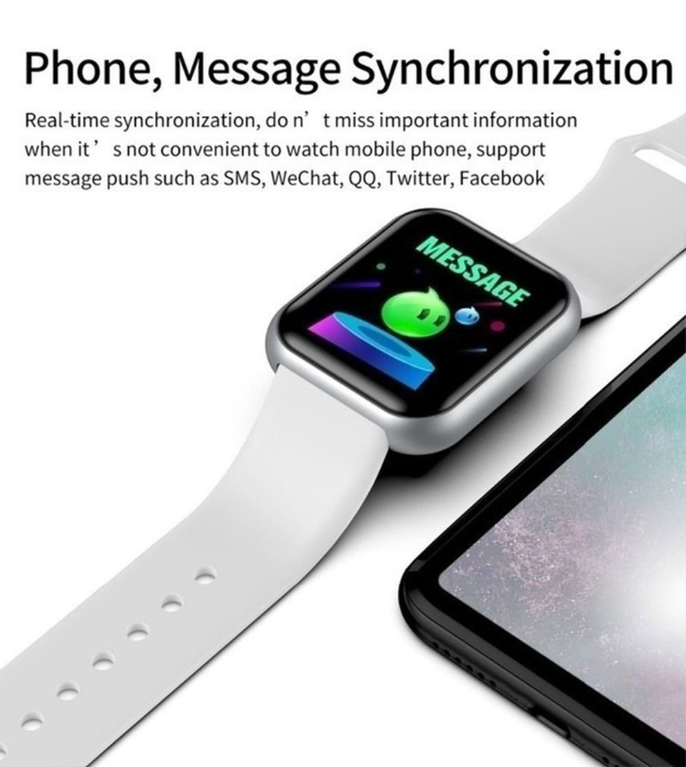 Smart Watch Y68 Bluetooth Fitness Tracker Sports Watch Heart Rate Monitor Blood Pressure Smart Bracelet for Android IOS Gift