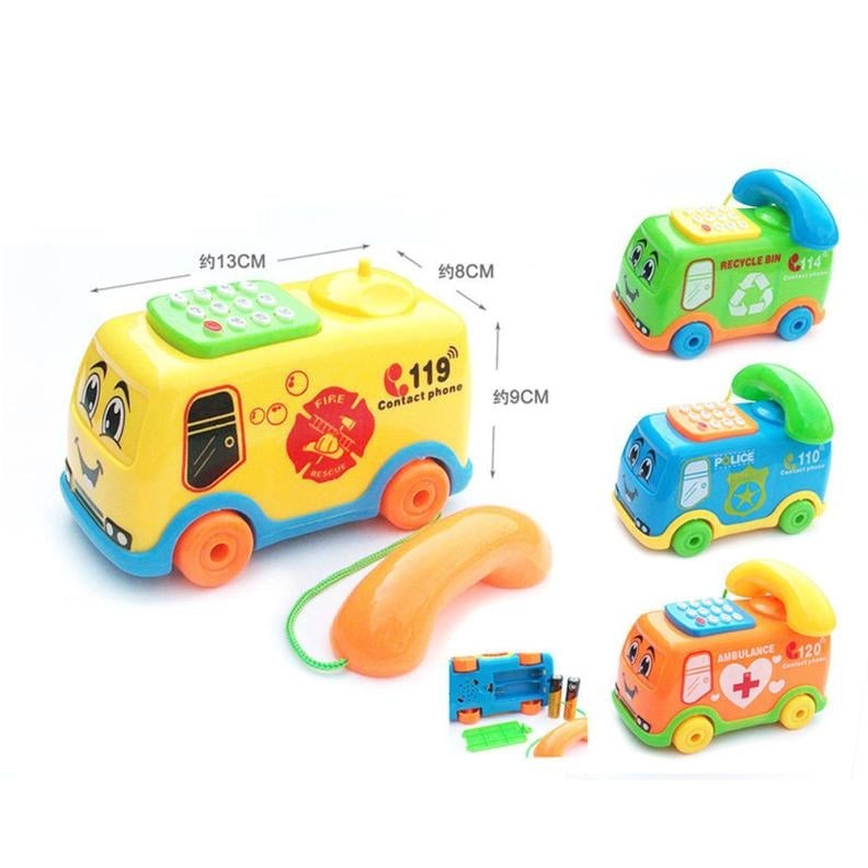Aby Toys Music Cartoon Bus Phone Educational Developmental Kids Toy Gift