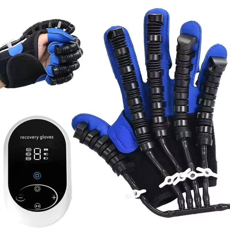 Hand Rehabilitation Robot Gloves for Stroke Hemiplegia Finger Training with Passive Active Modes Home Use