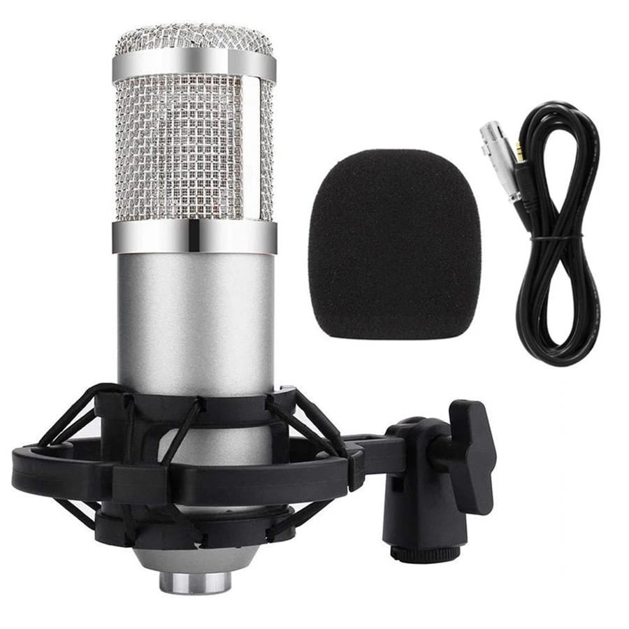 Portable and widely compatible with BM800 metal mesh studio home KTV computer recording condenser microphone