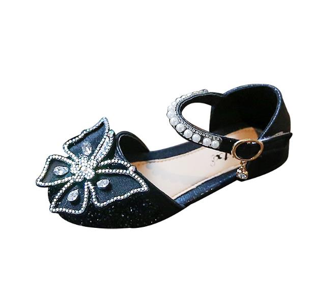 Kids shoes fashion shoes Bow tie girl leather shoes Princess shoes for children Children's shoes Student casual Christmas shoes