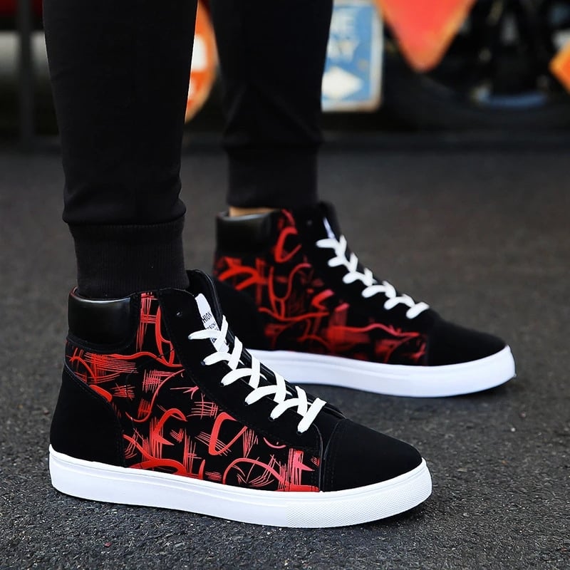New Fashion Men Shoes New Men Casual Shoes High Top Sneakers Men Vulcanized Shoes Platform Sneakers Quality Mens