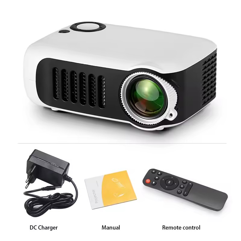 A2000 MINI Projector 3D LED Portable Projectors Home Cinema Theater Smart TV Children's Education Projector birthday gift