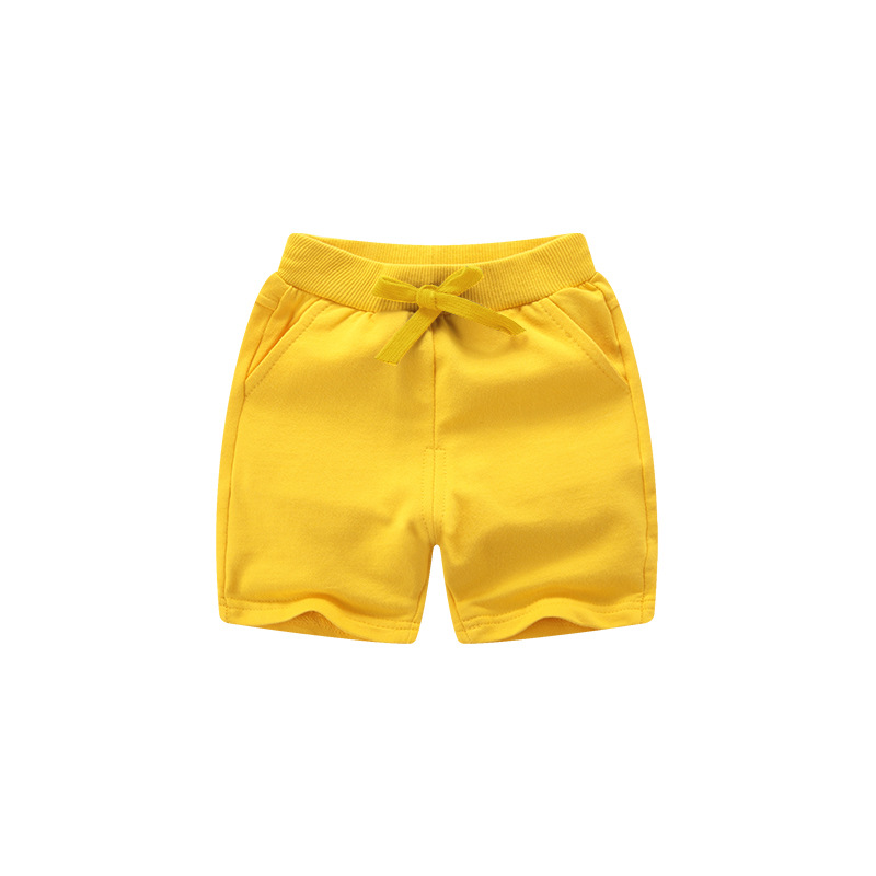 Children's solid color pants 2025 new boys and girls casual cotton pants manufacturers spot summer children's shorts