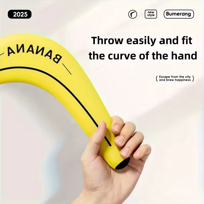 Children Soft Boomerang Toy Two-leaf V-shaped Outdoor Flying Disc Games Adult-kids Interactive Sports Toy For Decompression Gift