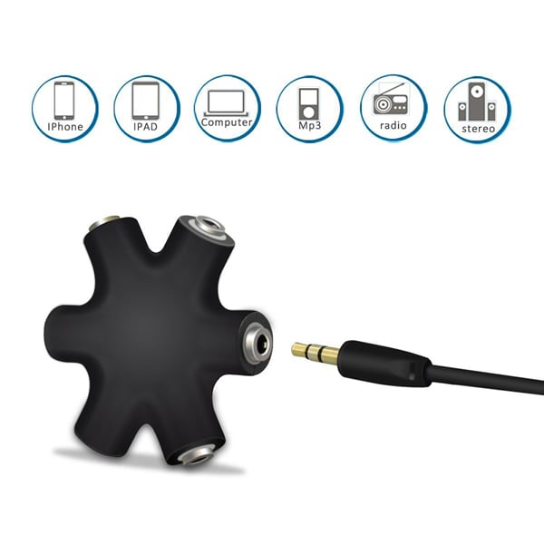 Earphone Adapter Male to Female Audio Output Splitter