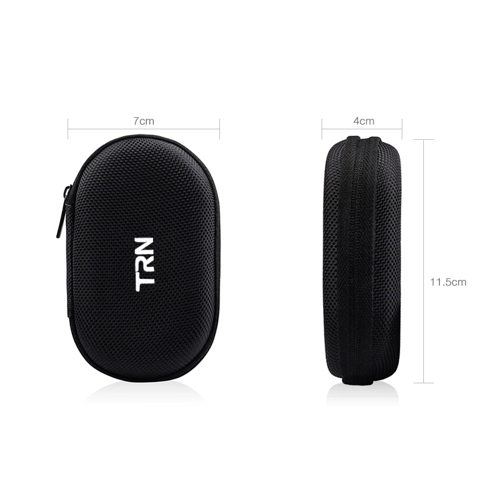 TRN headset bag Mini portable Oxford cloth EVA headset bag Data cable Bluetooth fall proof storage box