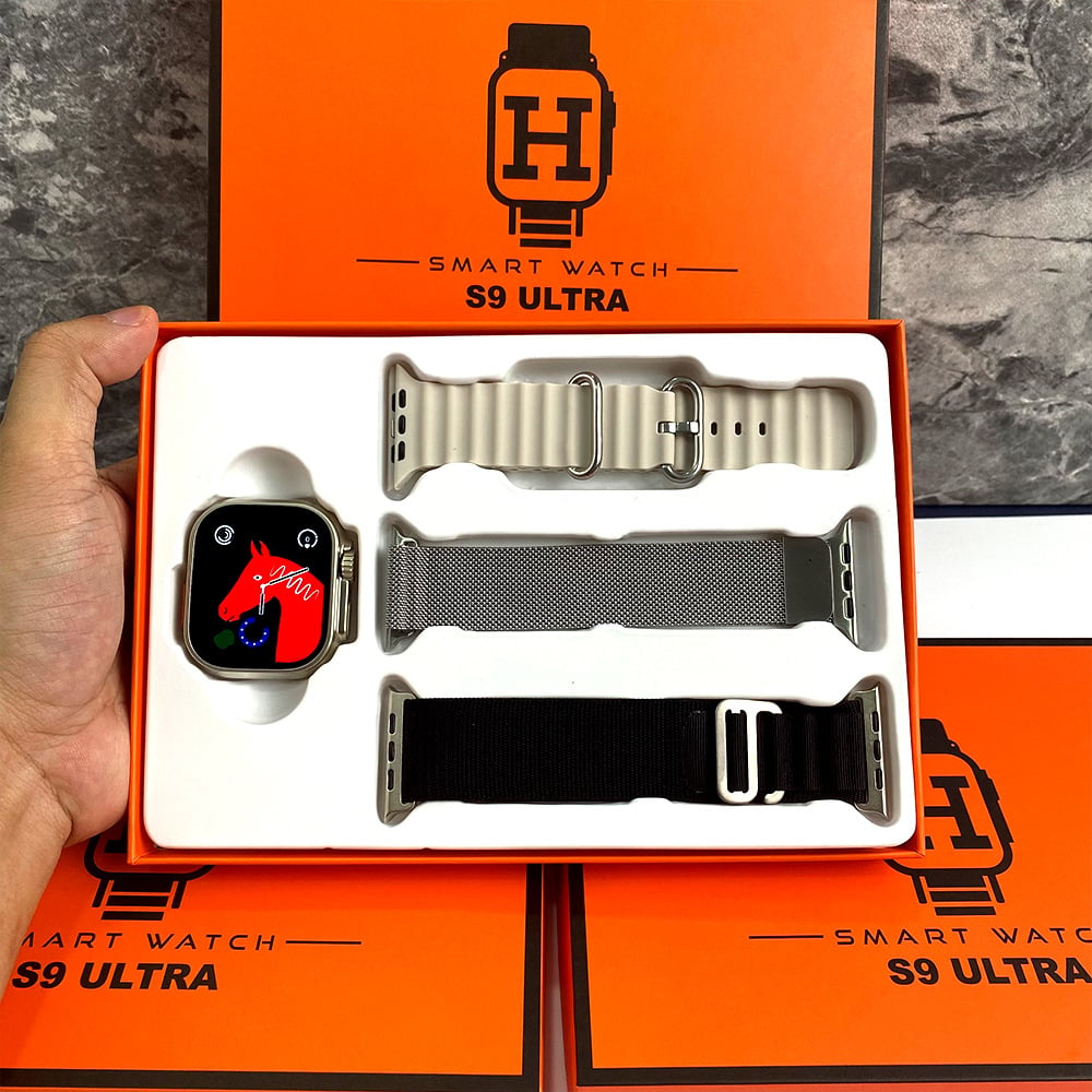 2023 Fashion S9 ULtra NFC Smart Watch Three Kinds Of Straps Sport Fitness Bracelet For Apple iWatch Series iOS Android New