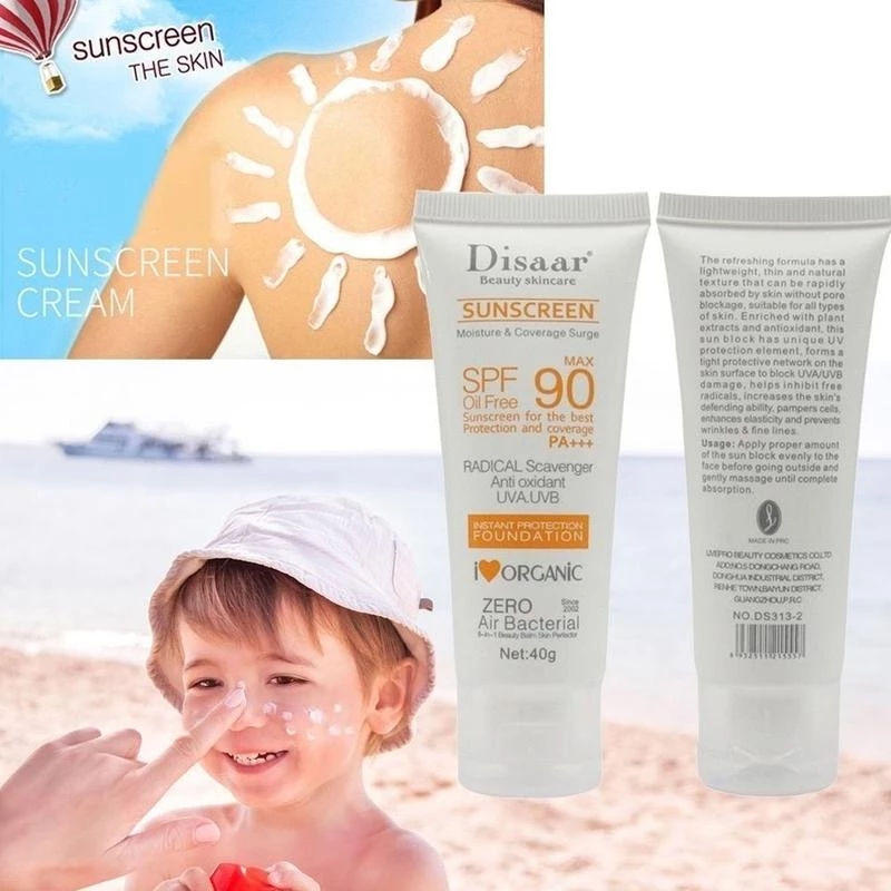 SPF 90 Body Sunscreen Whitening Sun Cream Sunblock Moisturizing Protective Sunscreen Skin Anti-Aging Cream Oil-contr V0I1