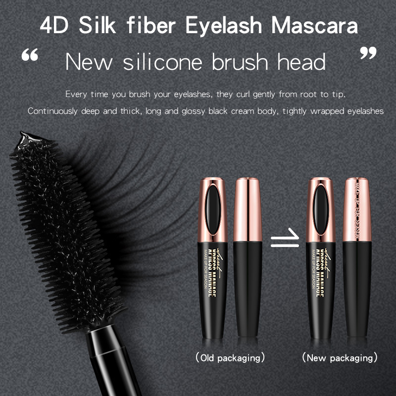 Cross border blockbuster macfee film strength plump 4D eye black waterproof sweat thick curl slender not faint dyed maccoffey