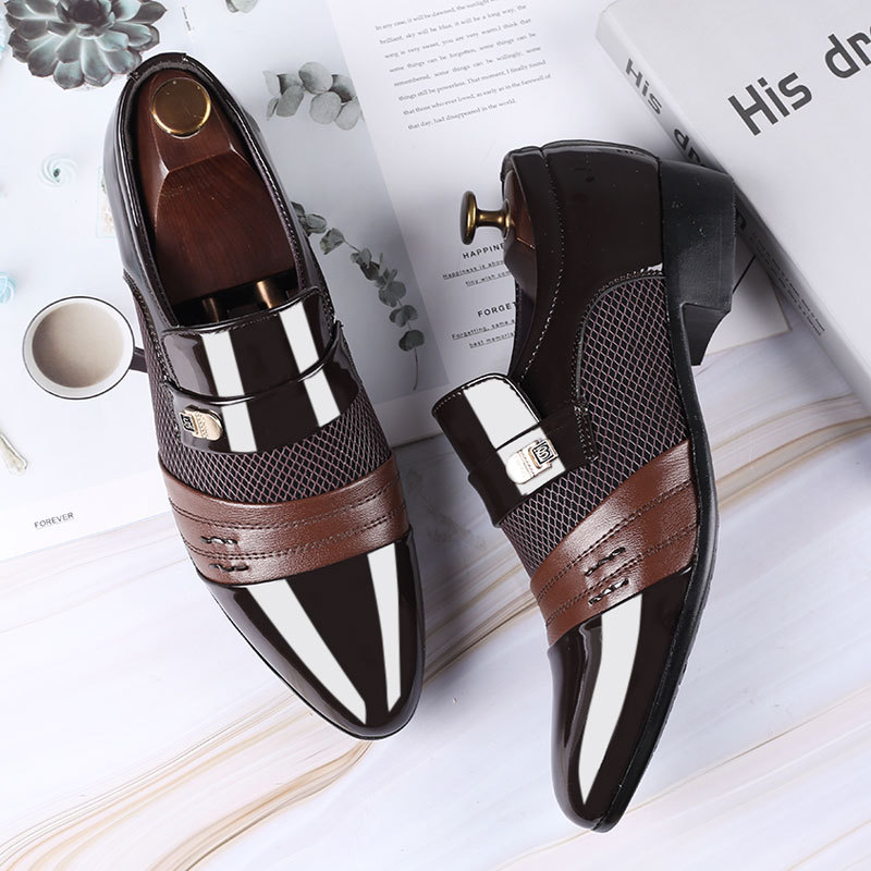 Men Dress Shoes Men Oxfords Fashion Business Dress Men Shoes 2025 New Classic Leather Men'S Suits Shoes Man Shoes