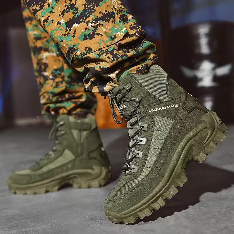 Men's Boots Outdoor Non-slip Boots Hiking Desert Ankle Hunting Shoes Work Safty Men Boots Outdoor Cycling Shoes
